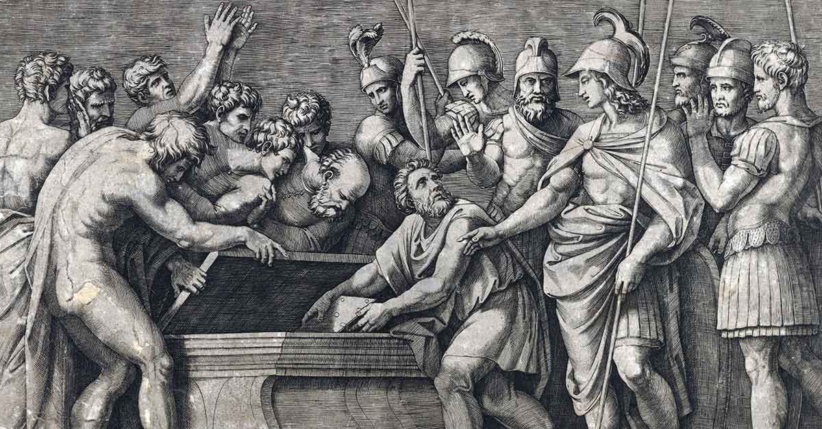 achilles tomb homer raimondi