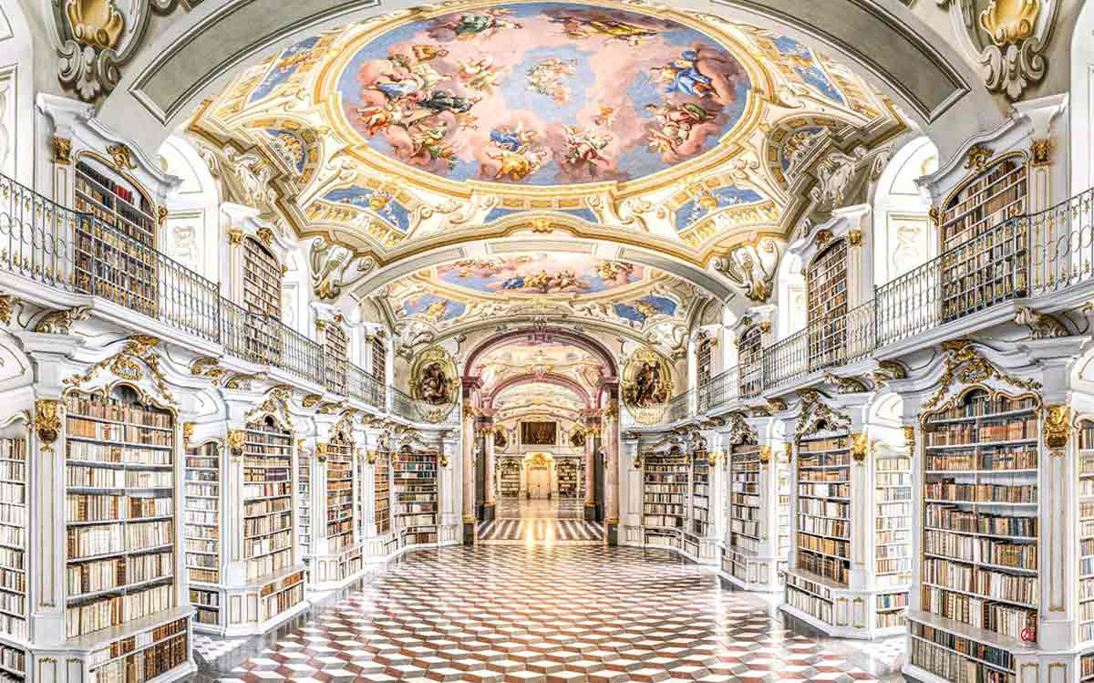 admont abbey library interior