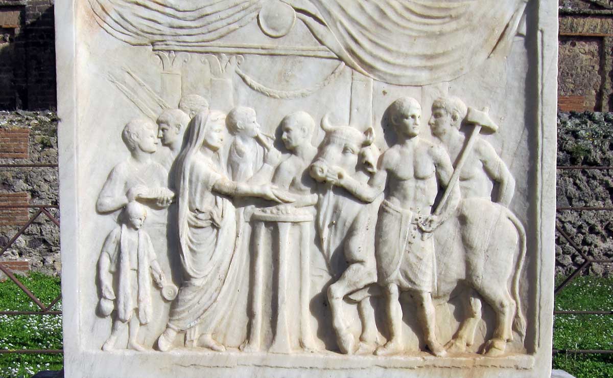 altar Vespasian Pompeii