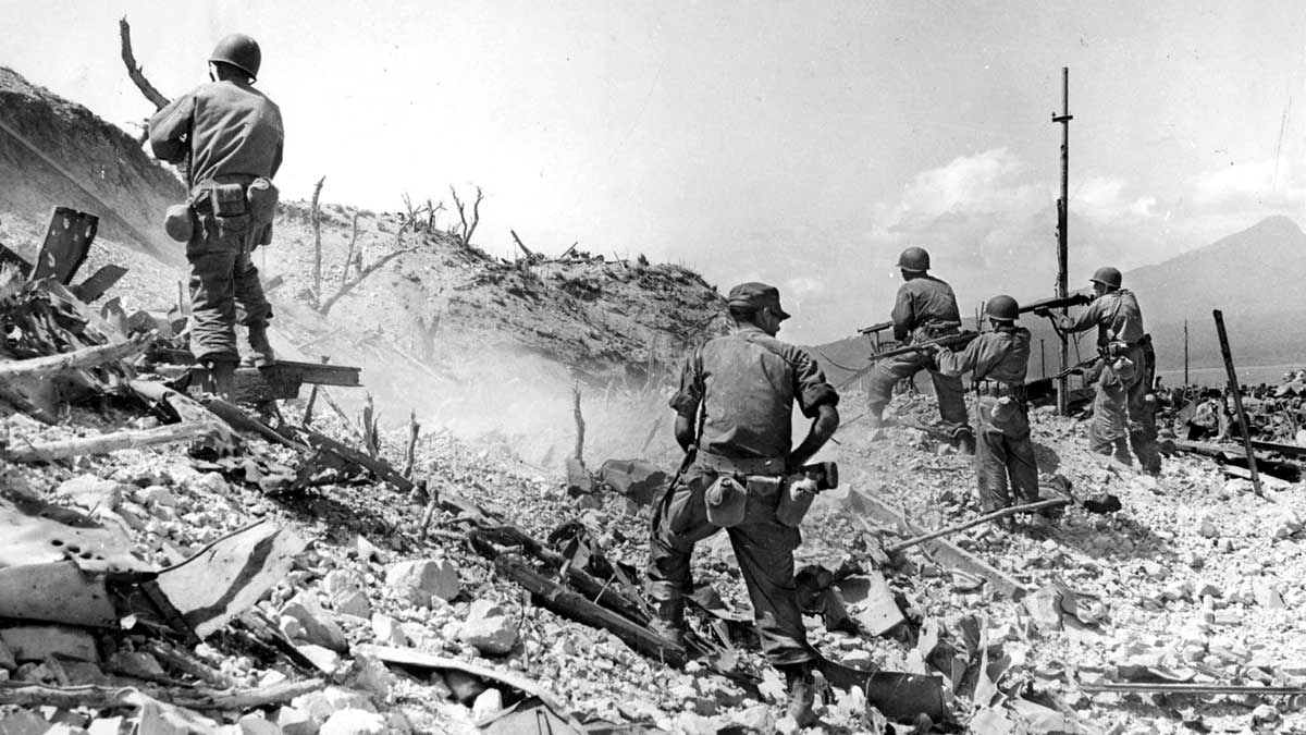 americans assault japanese bunker corregidor