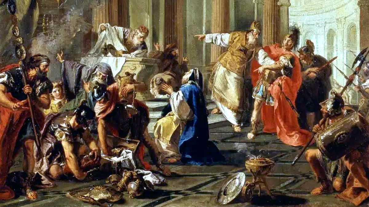 crassus sacks temple jerusalem giambattista pittoni 1743
