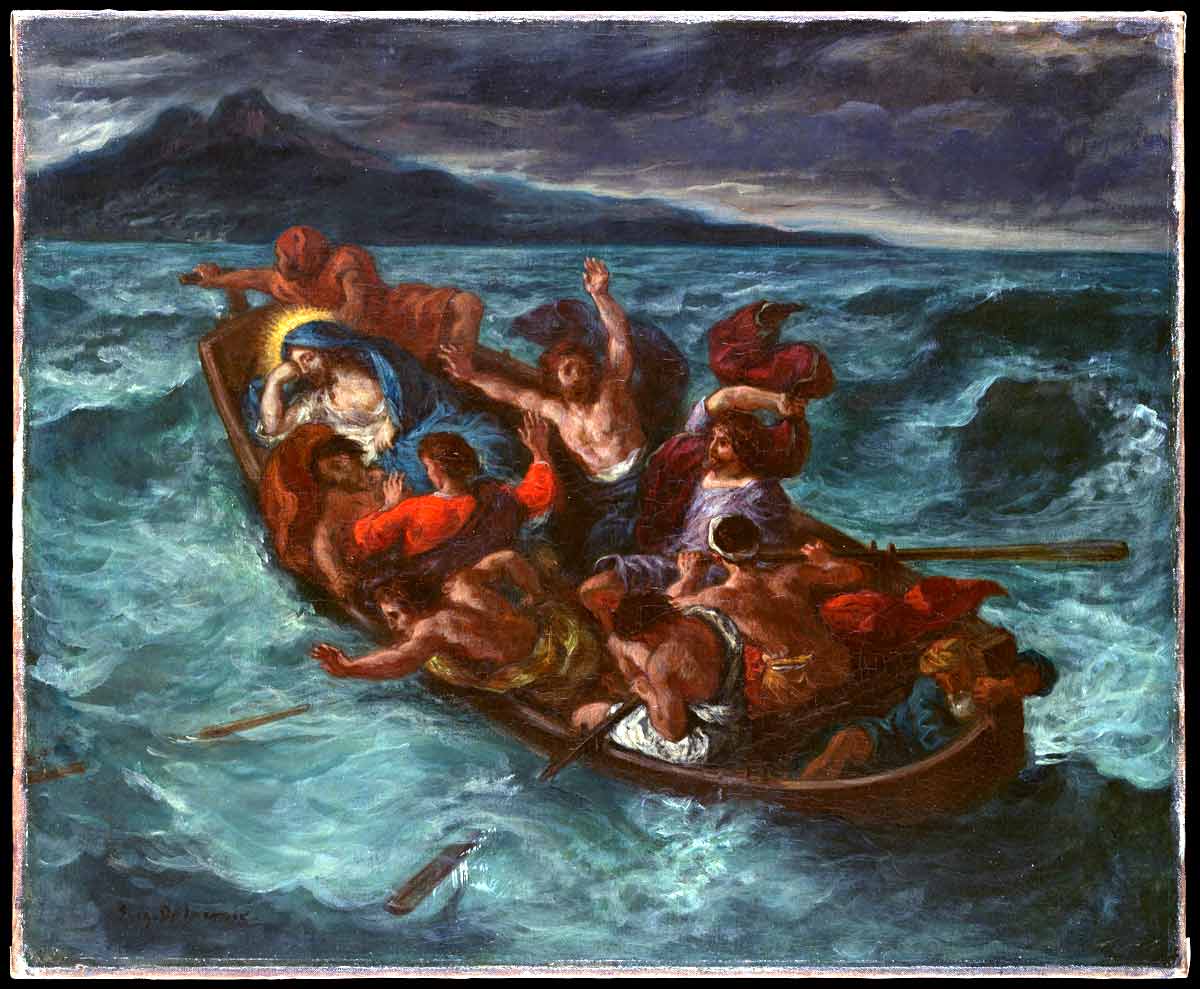 delacroix christ asleep during tempest