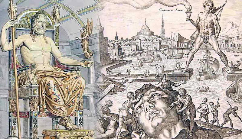 What destroyed the seven wonders of the ancient world