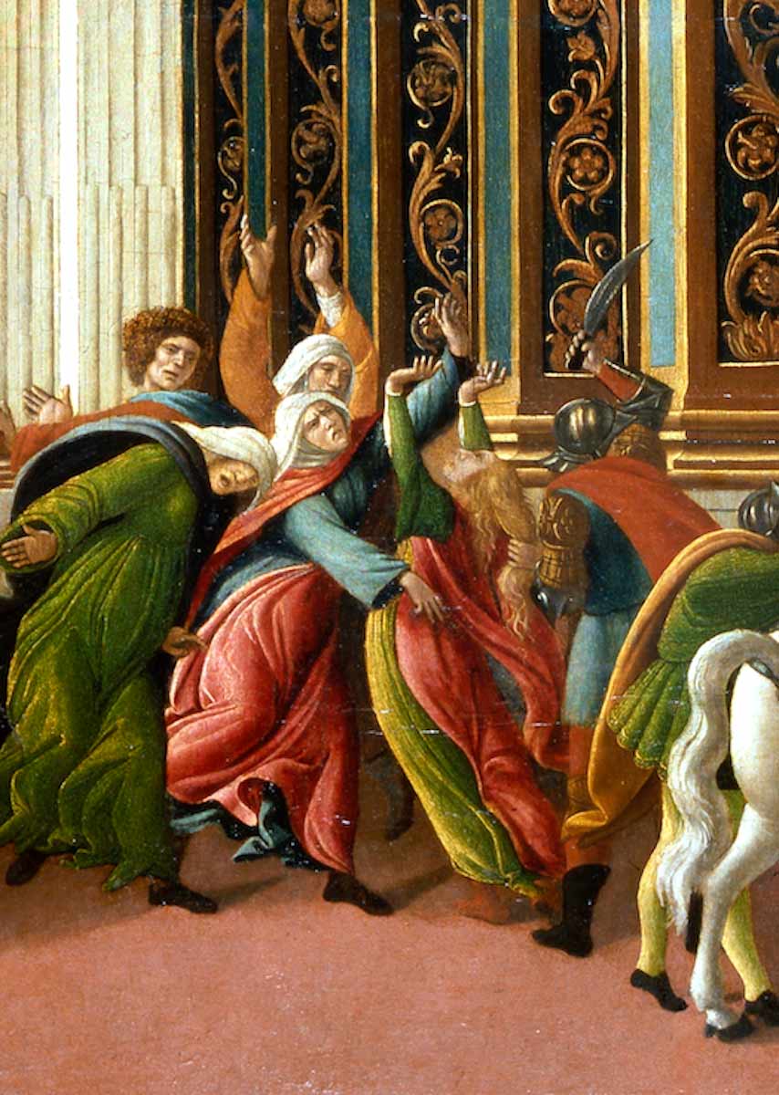 detail left sandro botticelli story of verginia