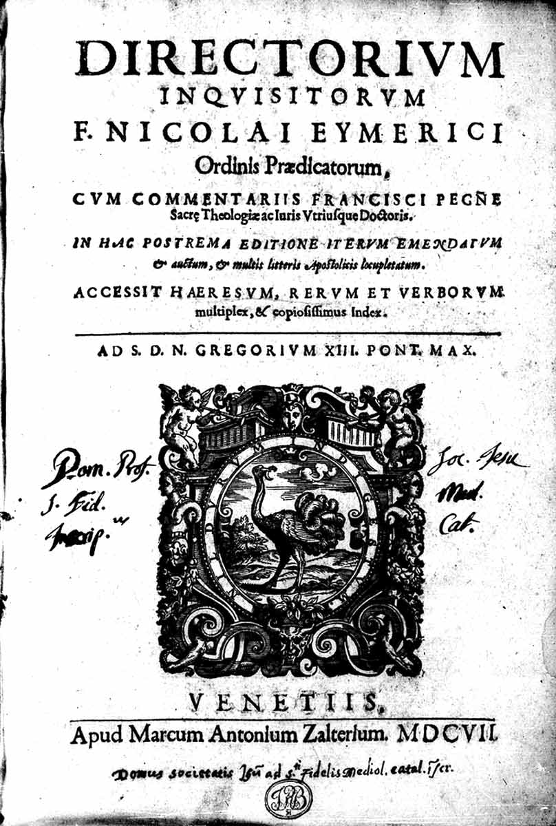 directorium inquisitorum 1607