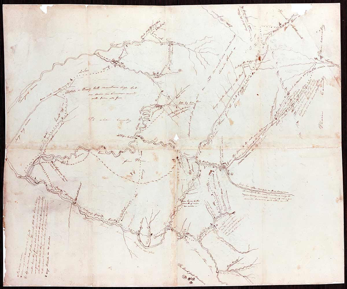 george drouillard drawn map