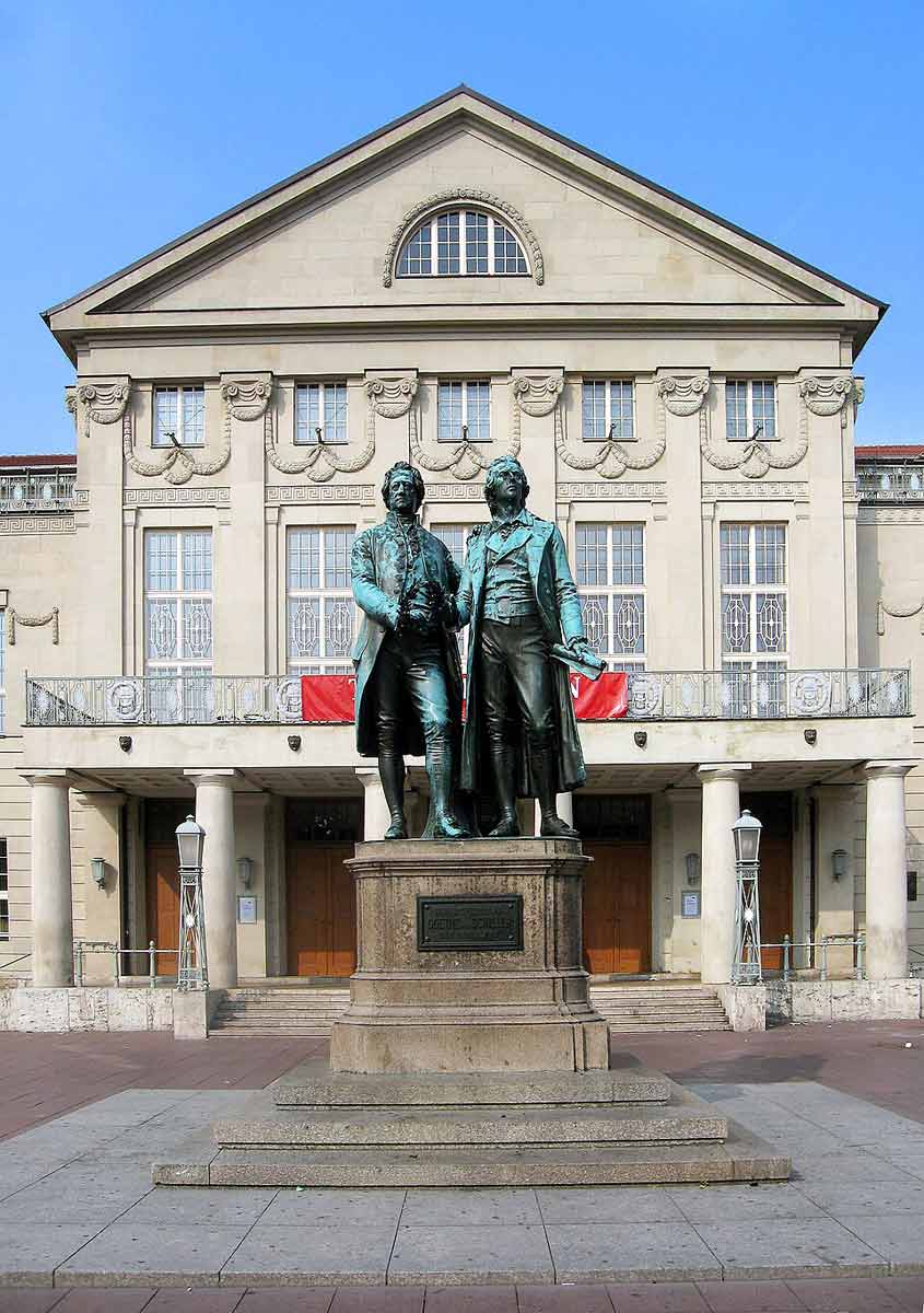 goethe schiller monument weimar