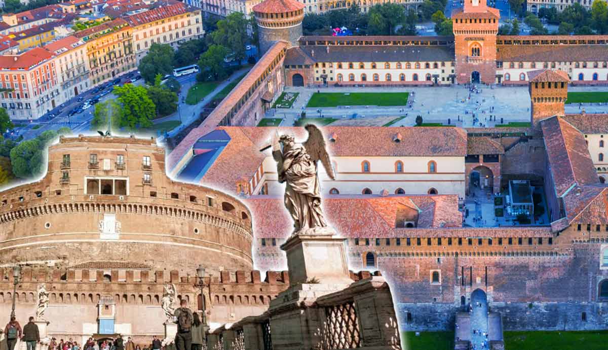 Italian Castles collage