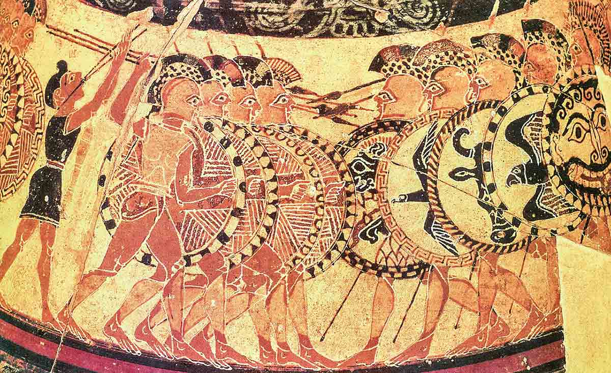 greek hoplites chigi vase