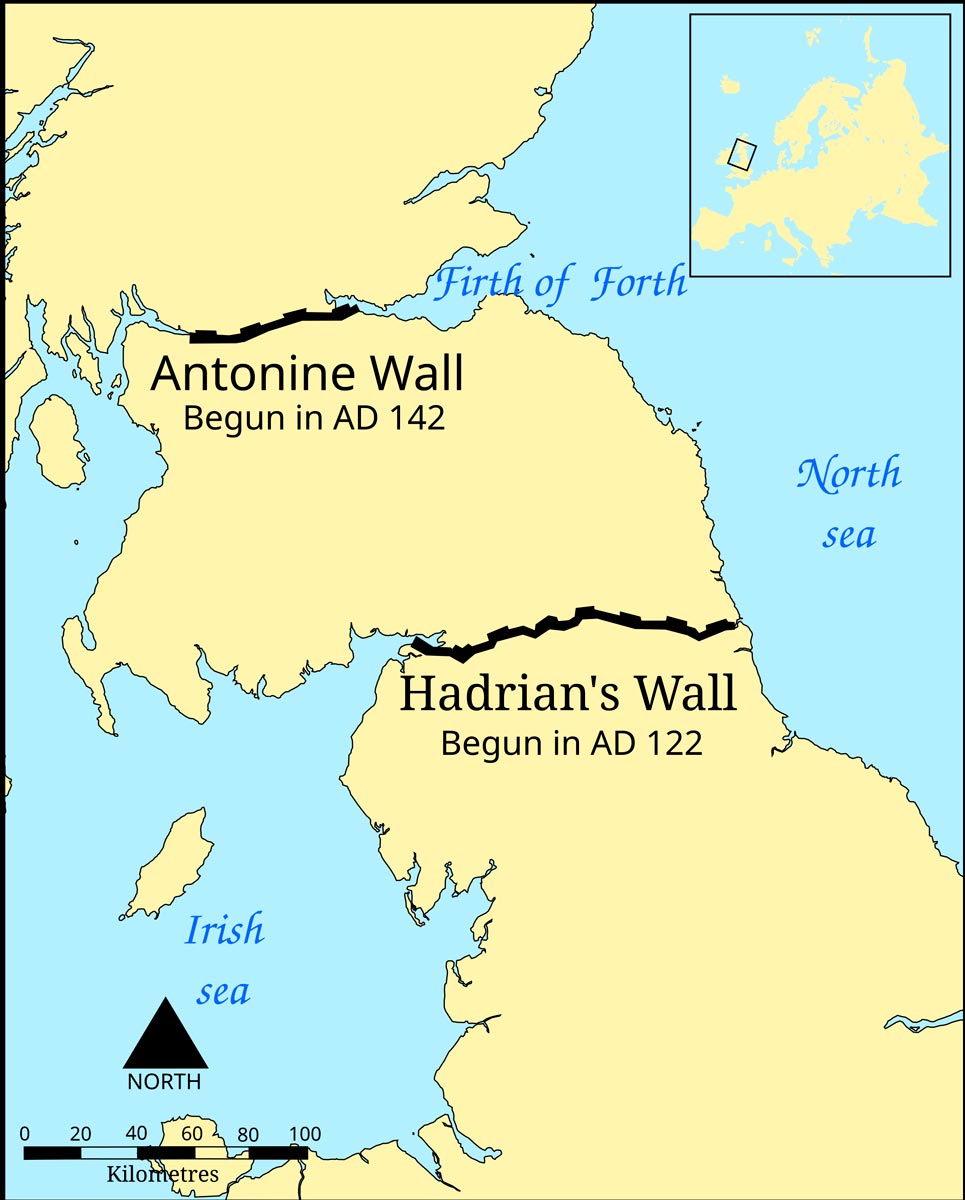 hadrians wall vs antonine wall