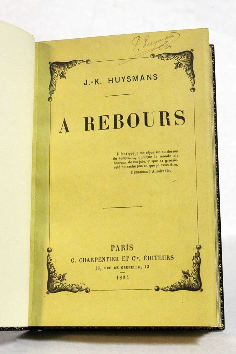 huysmans a rebours