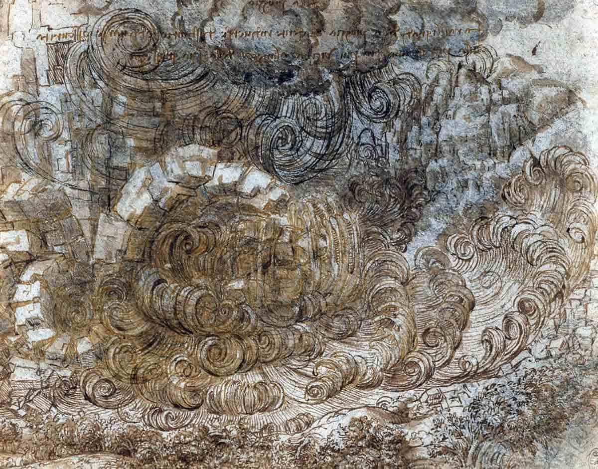 leonardo deluge drawing