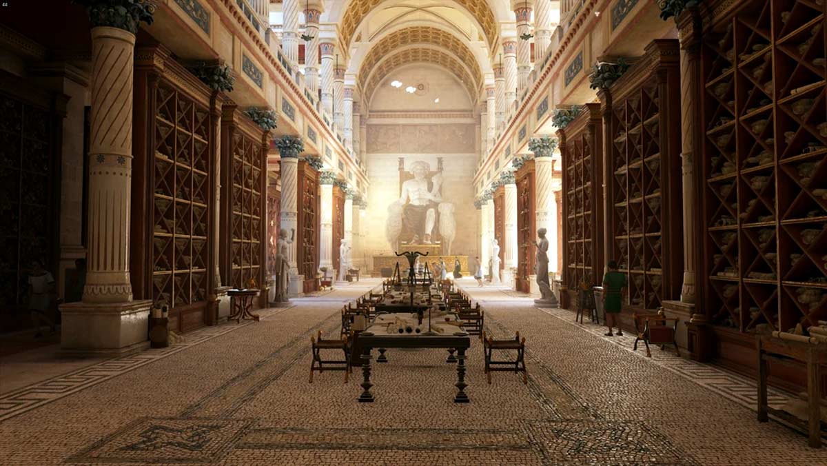 library of alexandria interior assassins creed