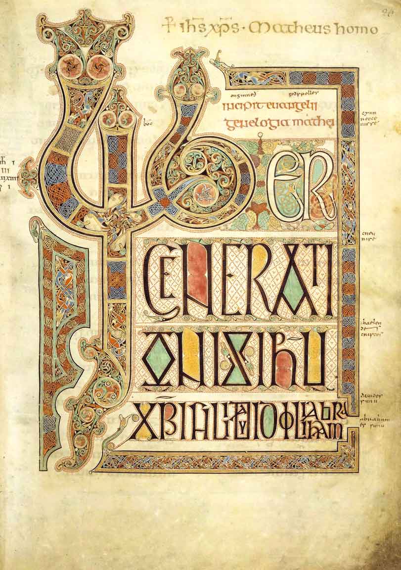 lindisfarne gospels folio 27 matthew
