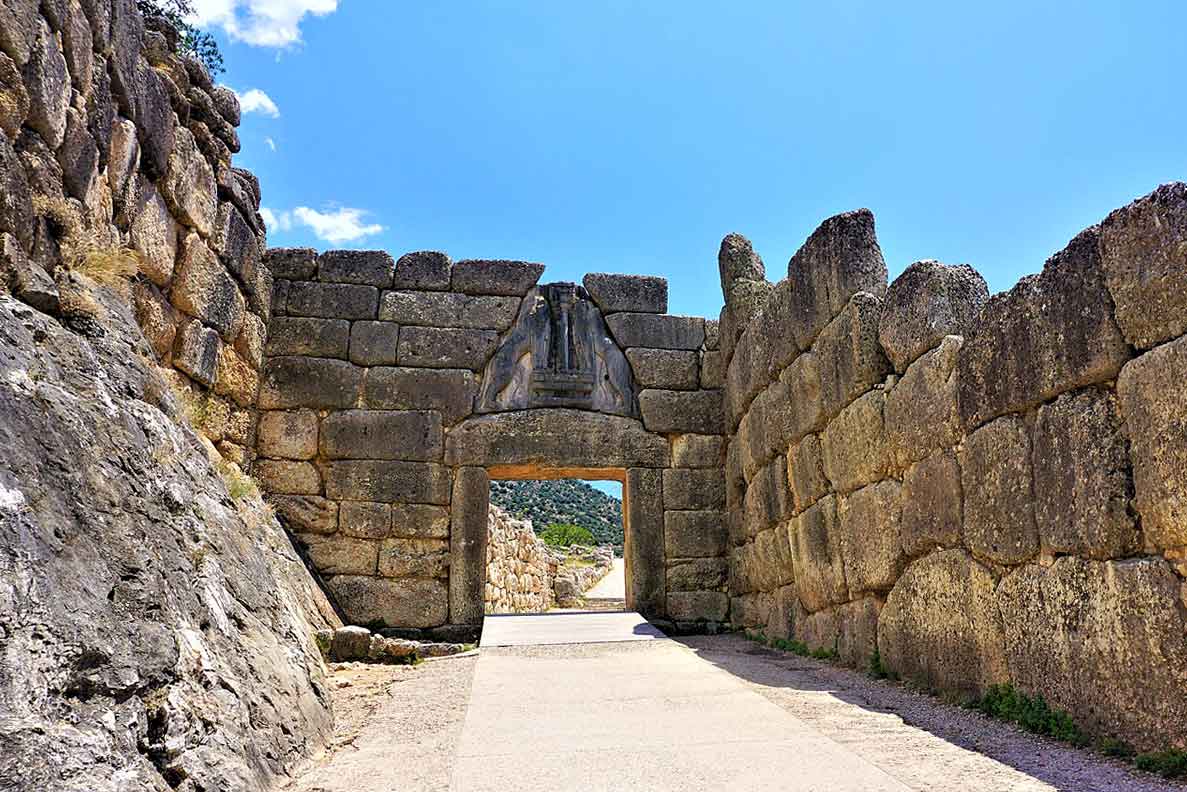 lion gate mycenae iliad homer