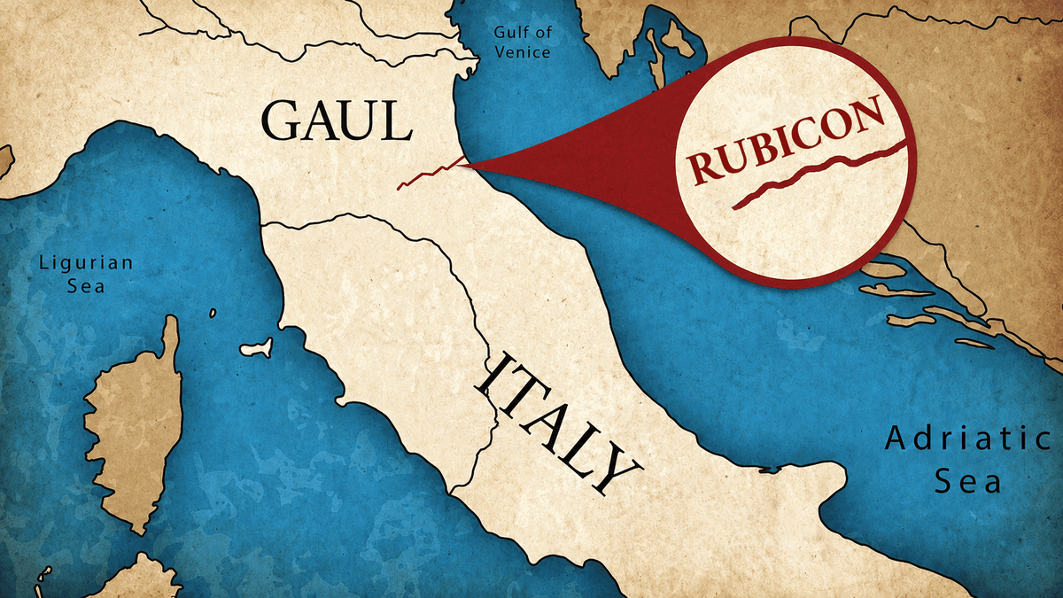 Map showing the location of the Rubicon River. Source: The Collector