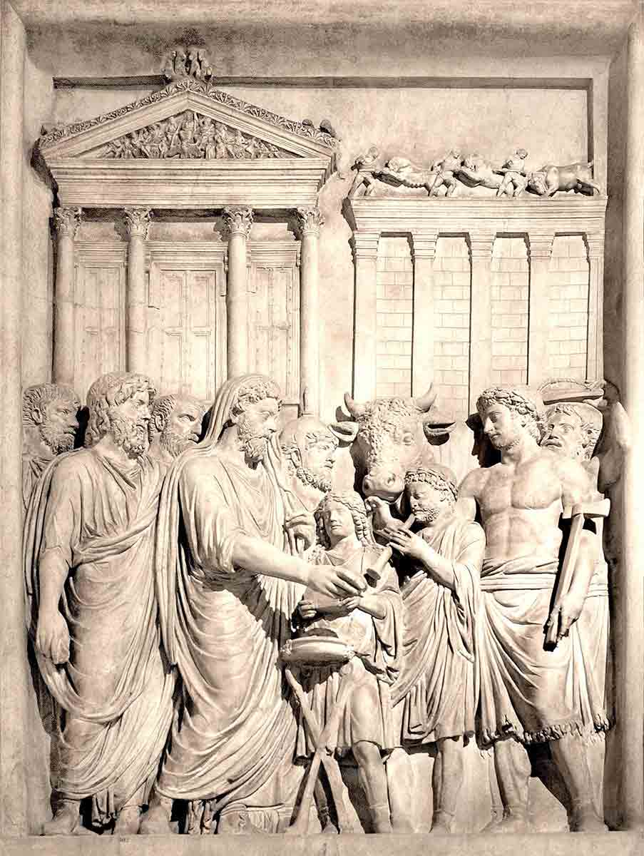 marcus aurelius sacrificing