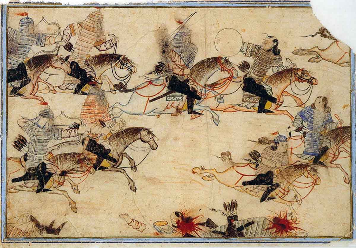 mongols in battle