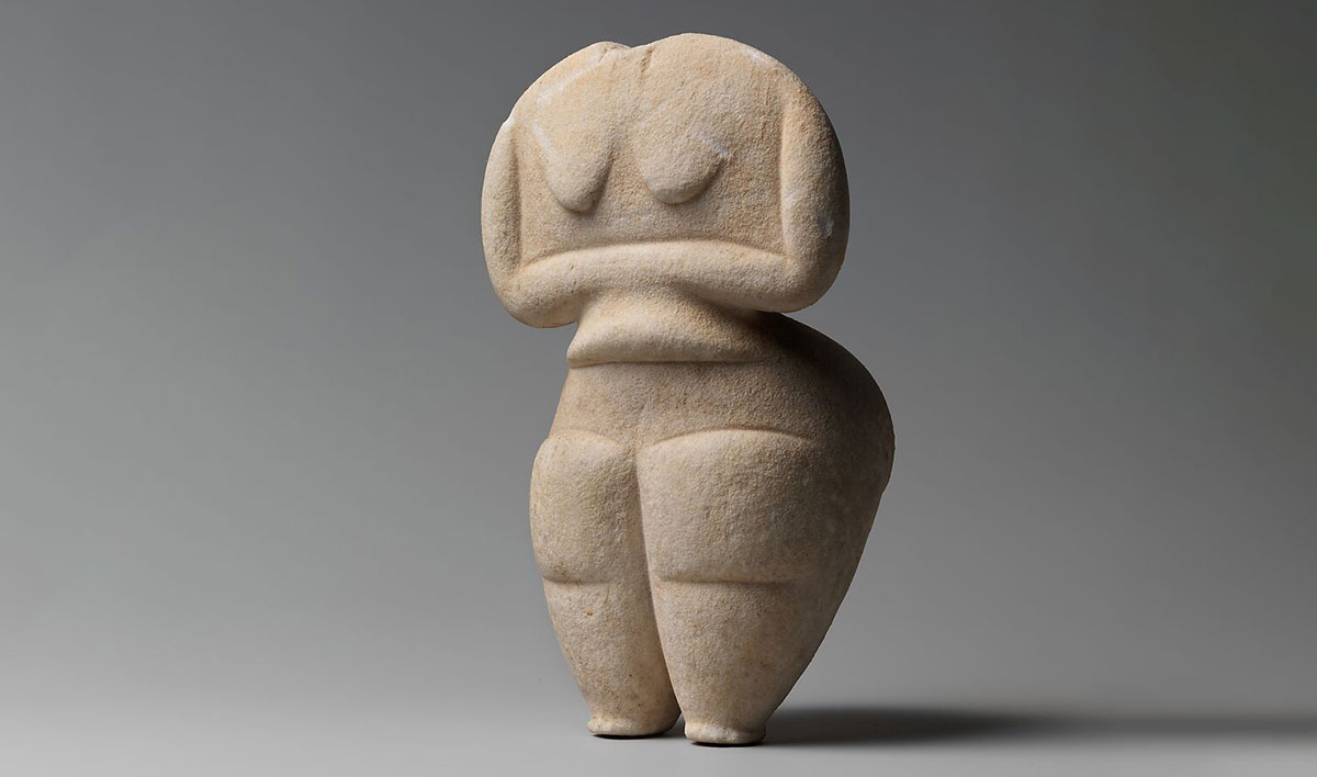 neolithic female marble figure