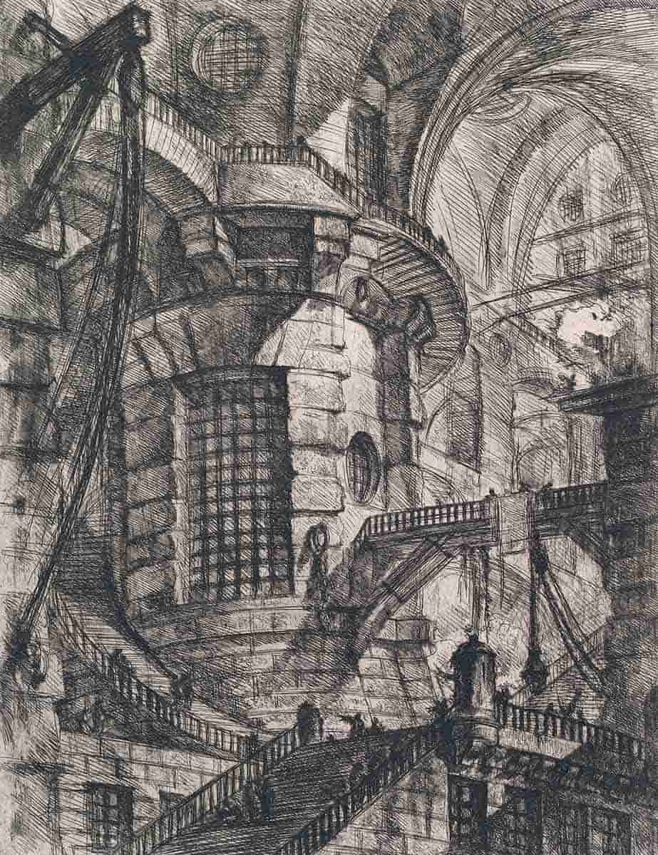 piranesi carceri round tower
