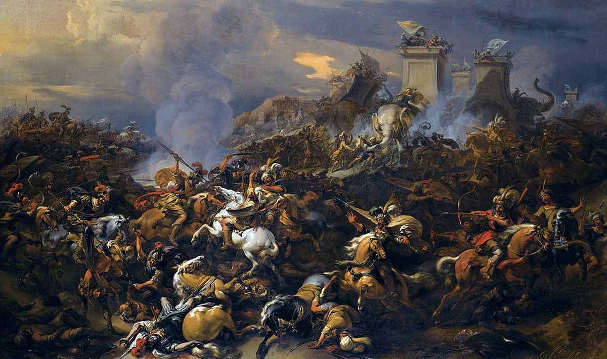 porus conquered alexander painting