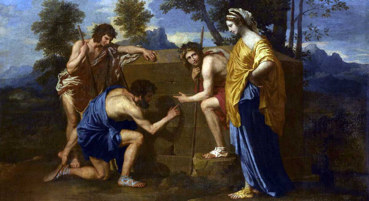 poussin arcadian sheperds louvre painting
