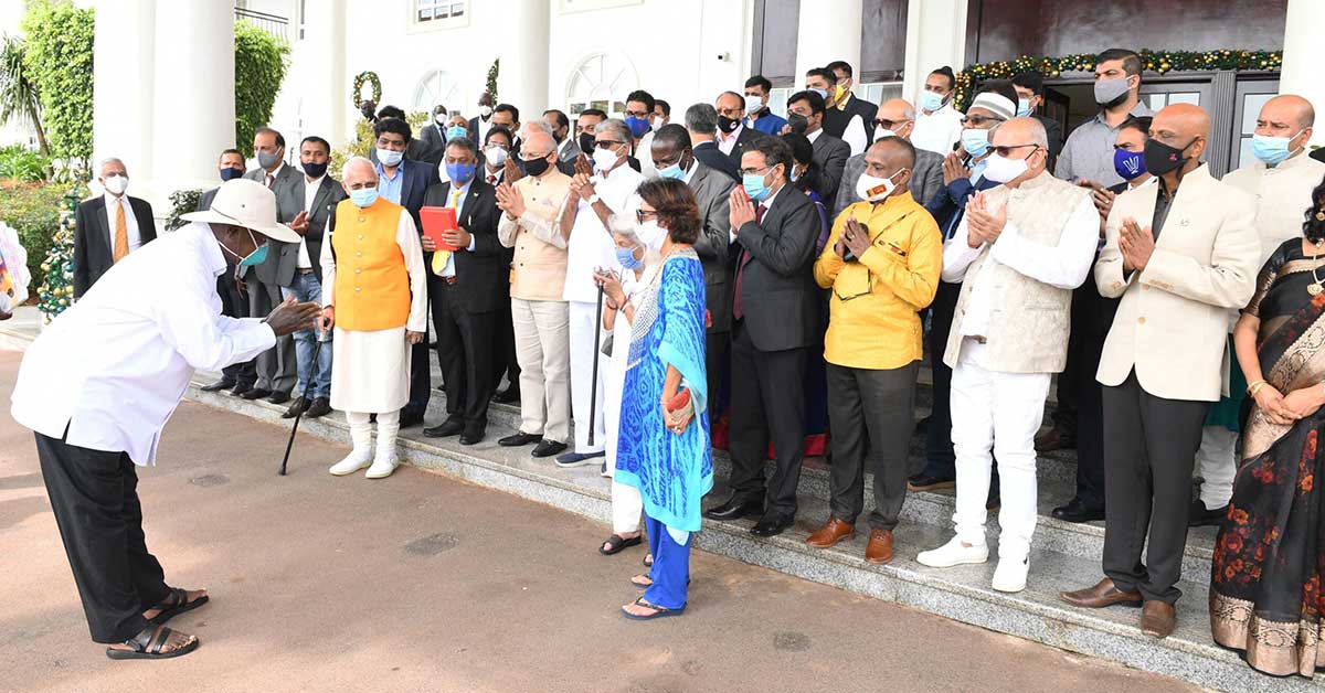 president museveni indian community