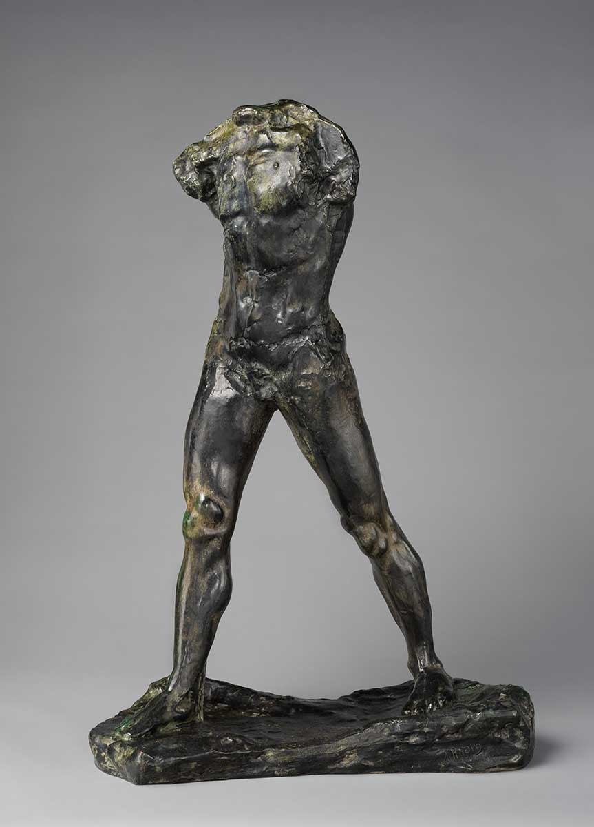rodin walking man sculpture