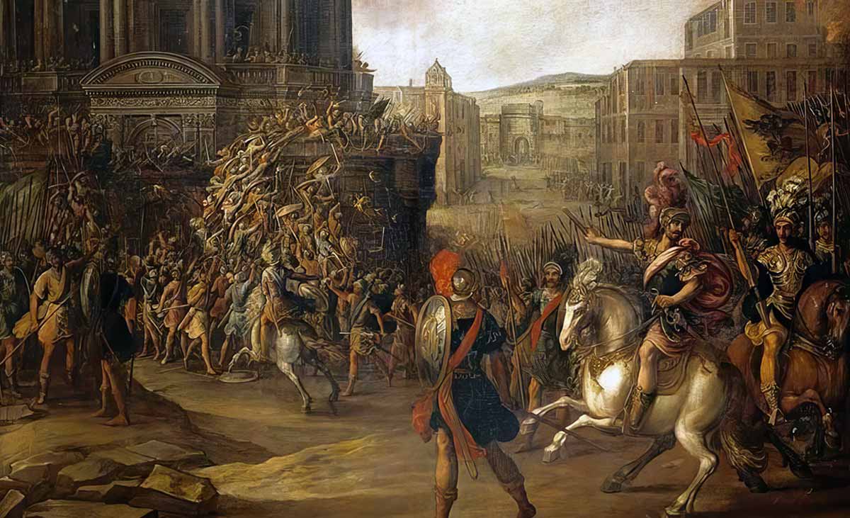 roman army painting