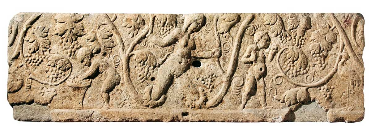 roman wine farming relief