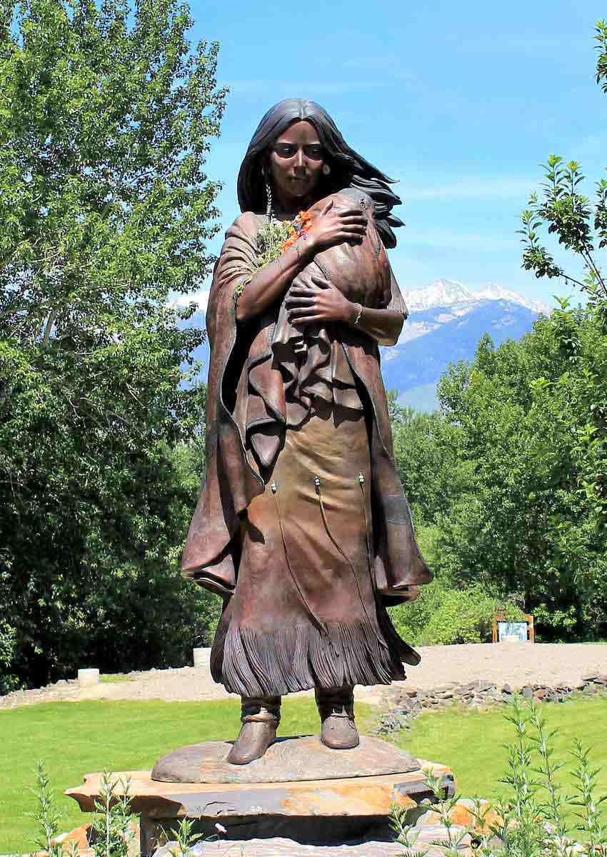 sacagawea birthplace statue idaho