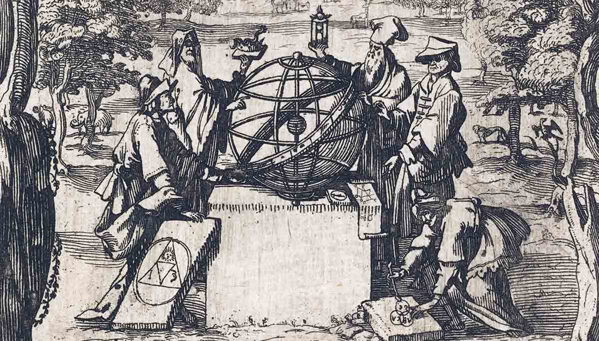sacred cosmologia title with astrologers