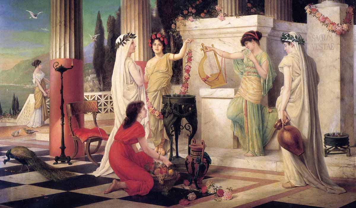 temple of vesta painting