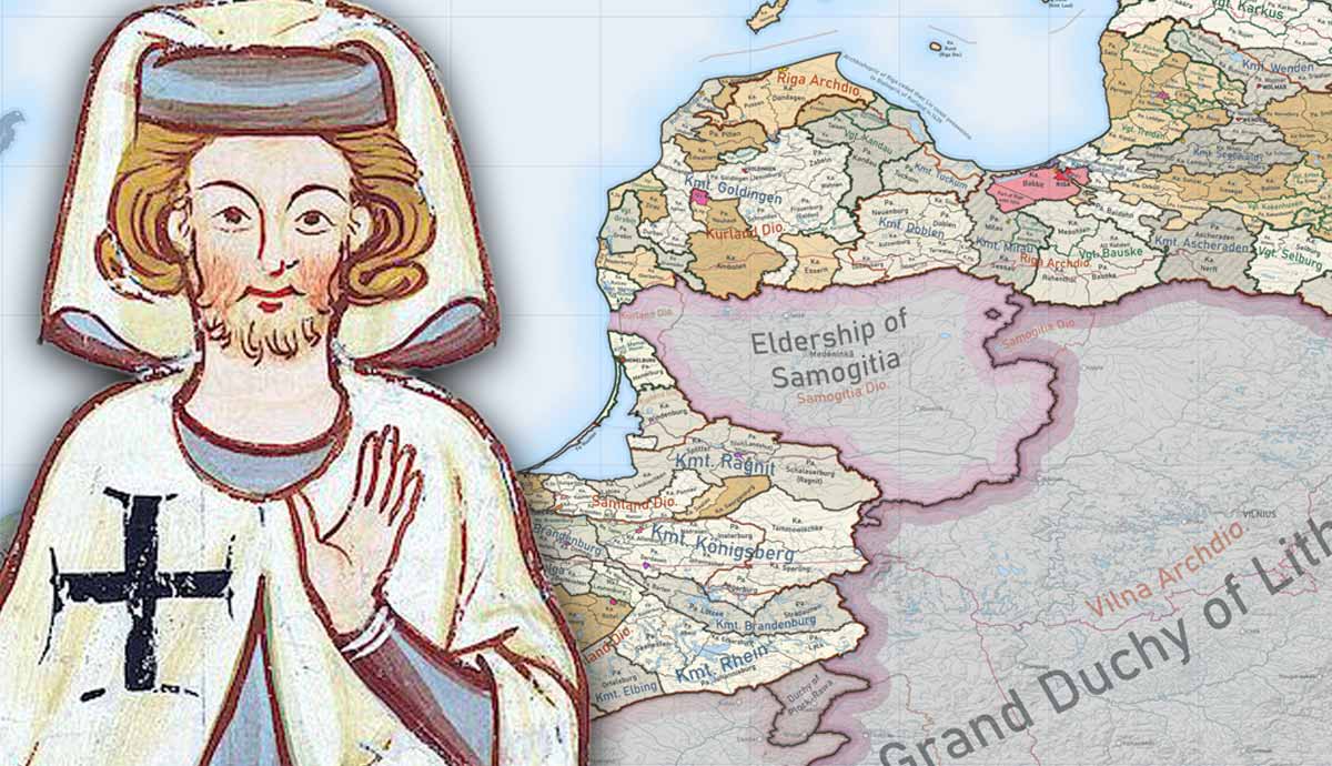 Teutonic knight map of Europe