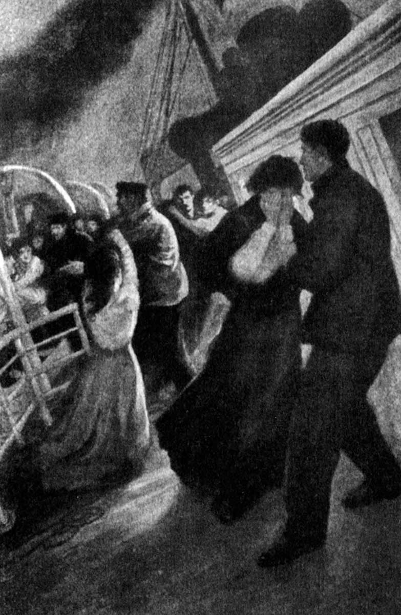 the sad parting titanic