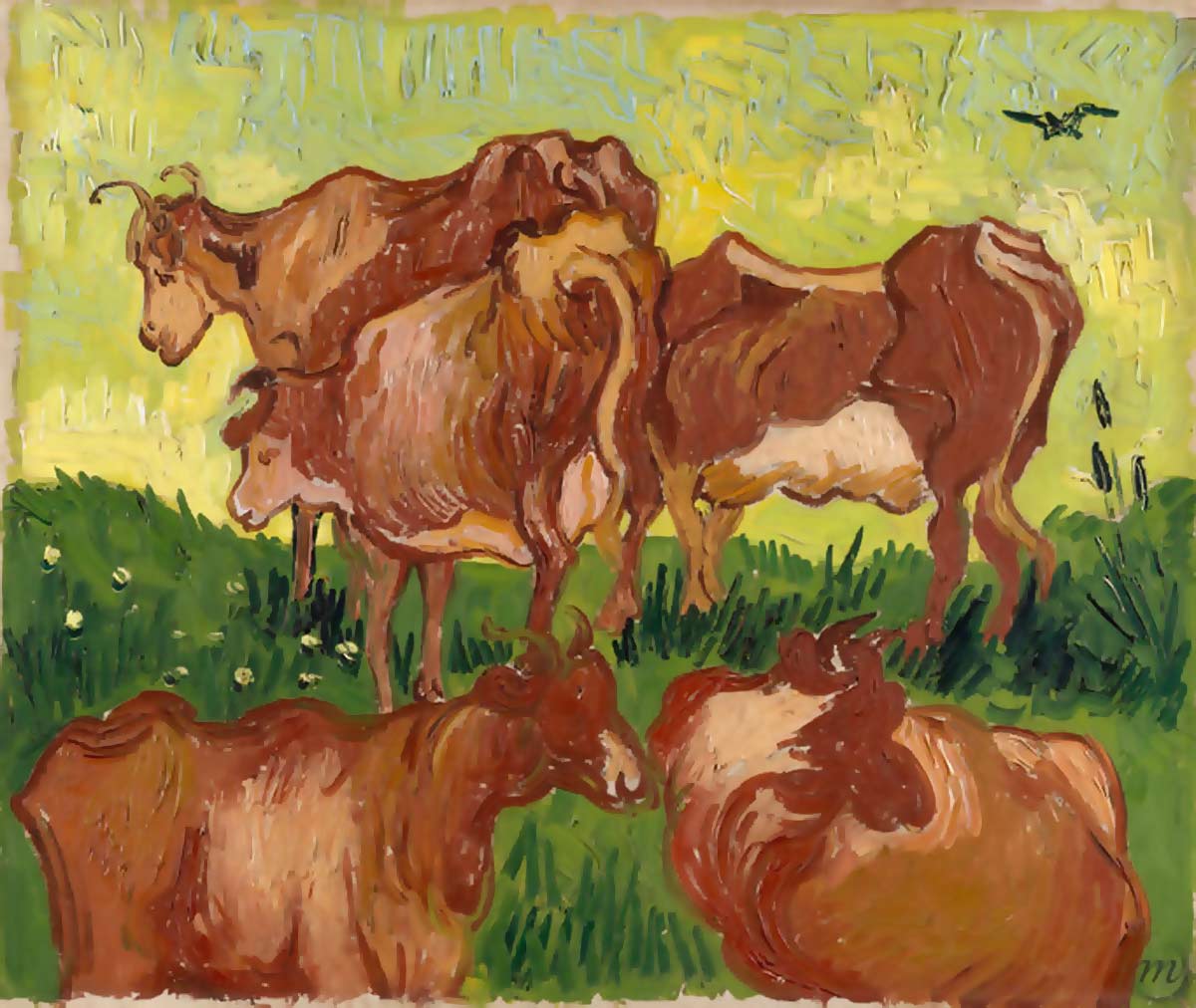 van gogh cows