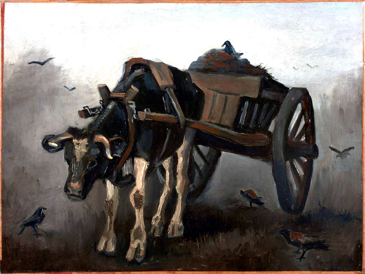 van gogh ox cart