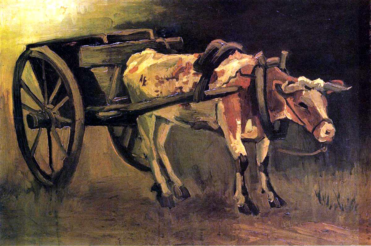 van gogh oxcart