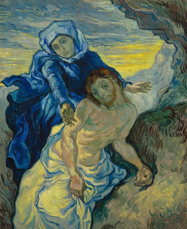 van gogh pietà after delacroix