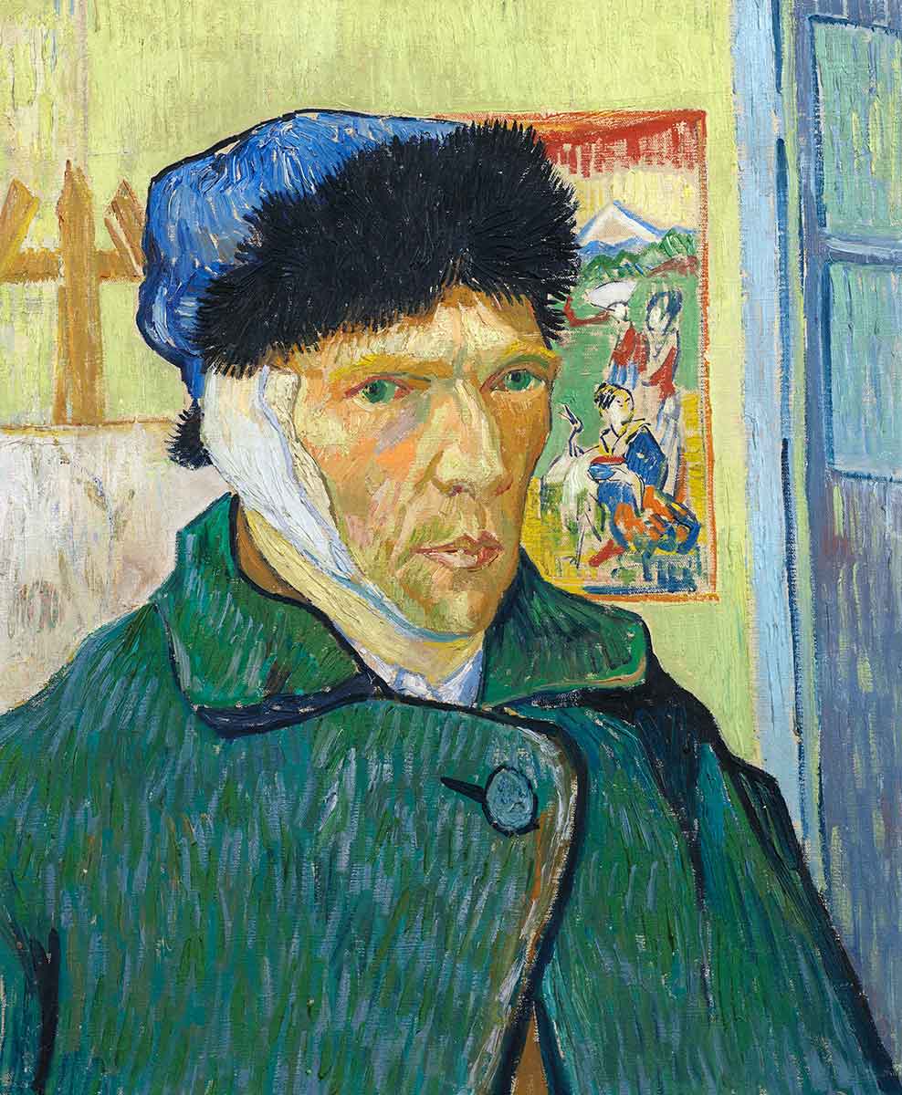 van gogh self portrait with bandaged ear