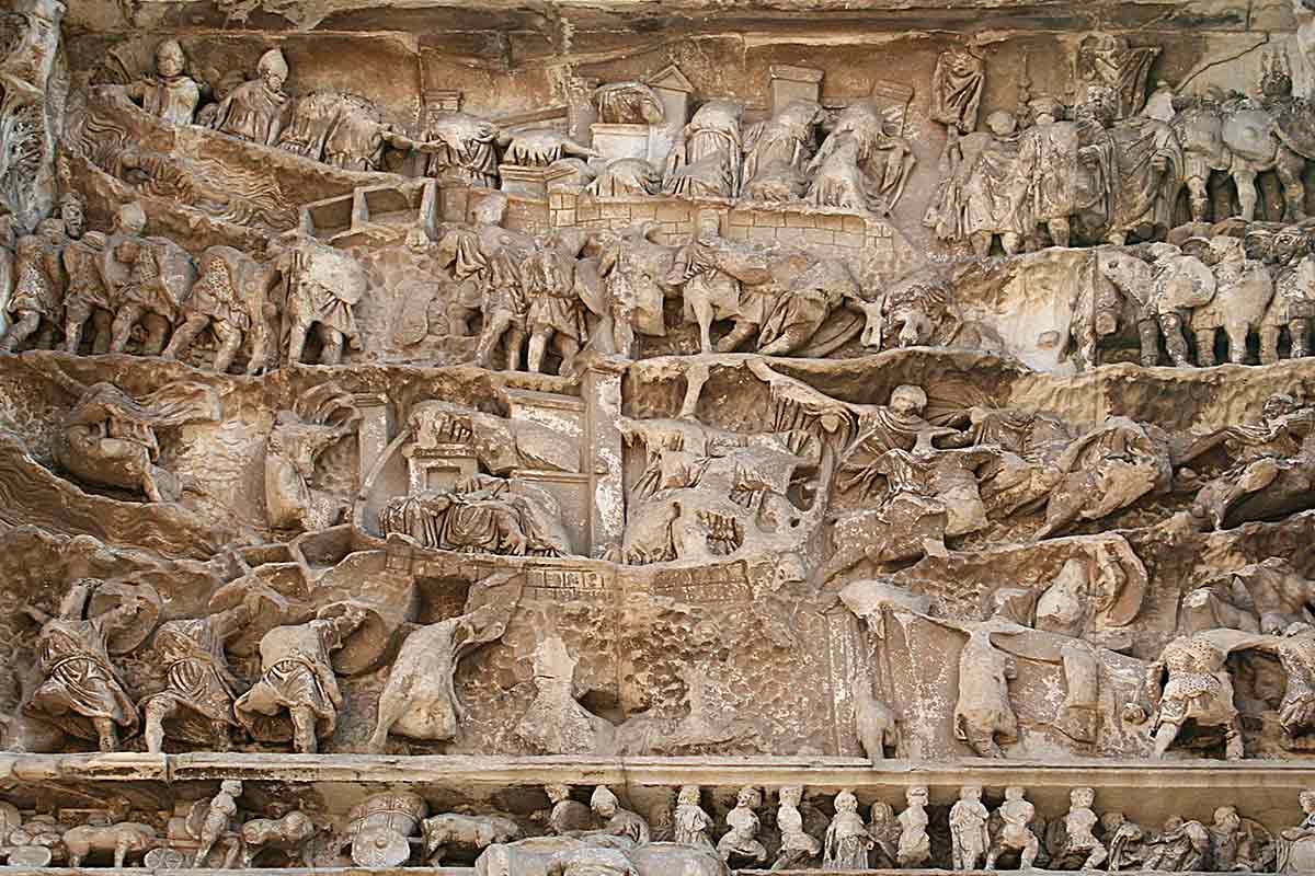 war panel arch septimius severus