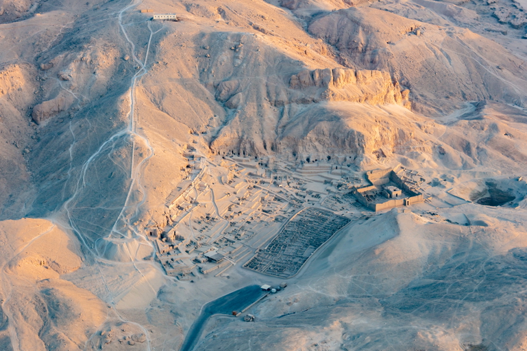 deir el Medina aerial view