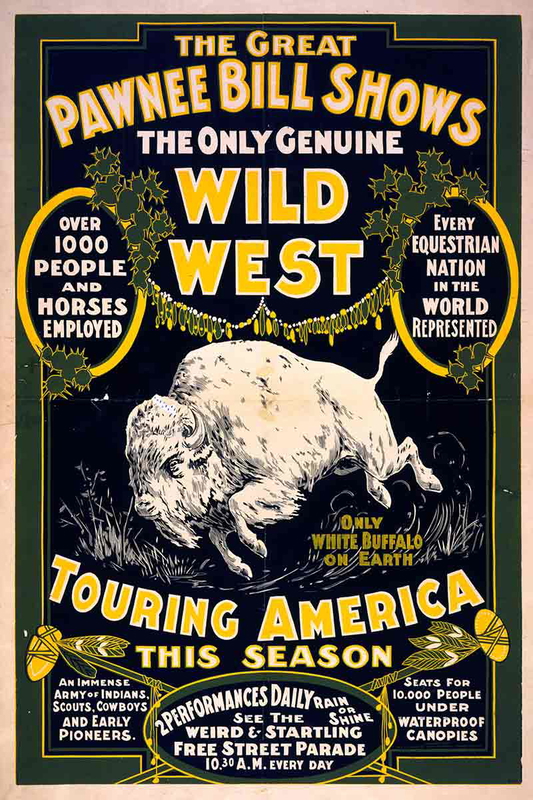 Pawnee bill shows poster