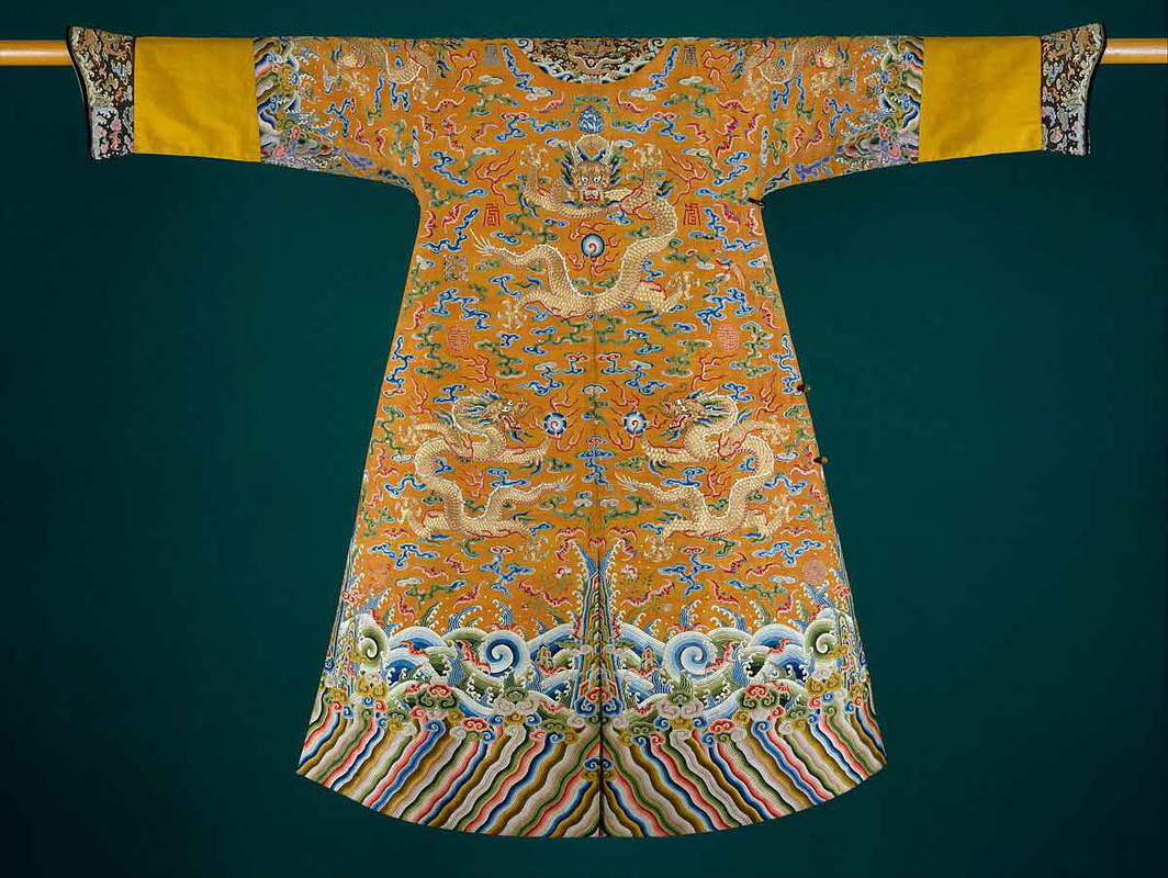 ancient chinese silk gown