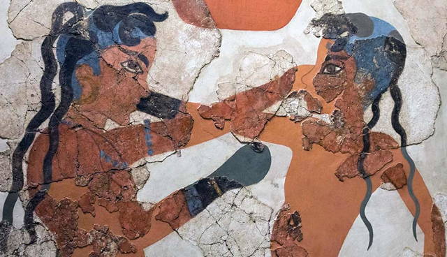 Akrotiri young boxers fresco