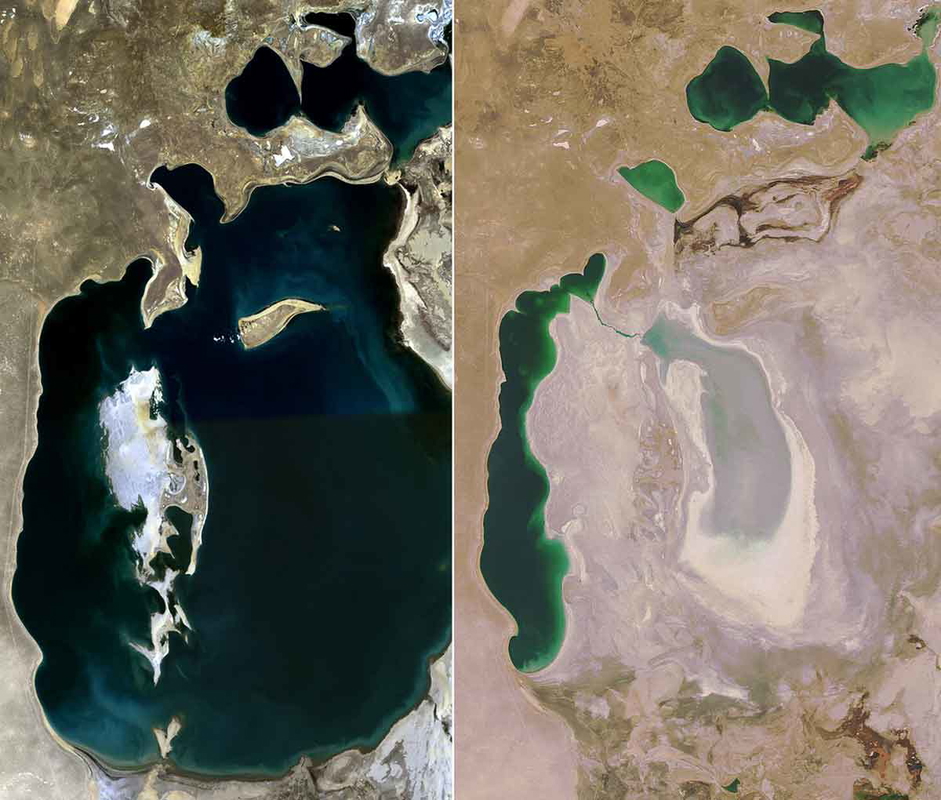 aral sea 1989 2008