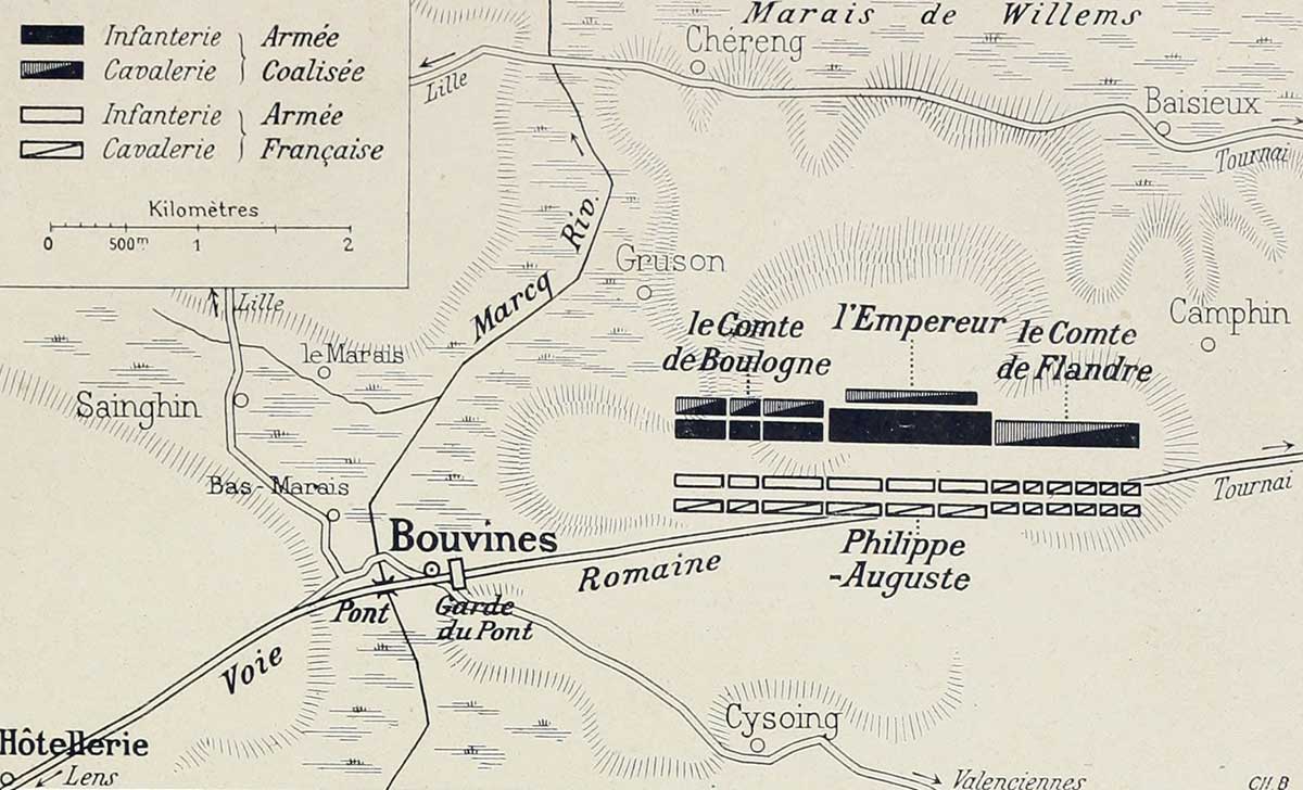 battle bouvines map philip augustus