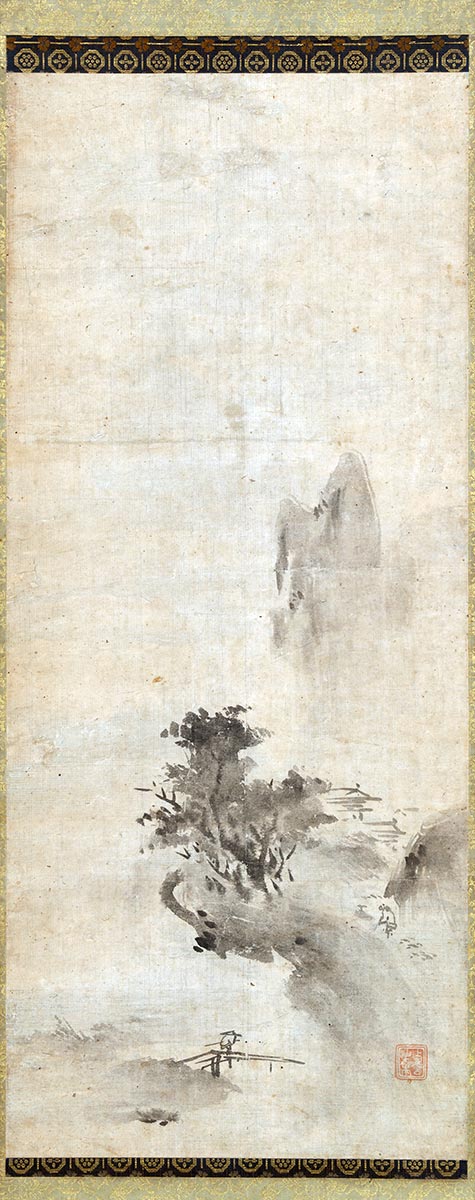 bokusho shusho splashed ink landscape painting