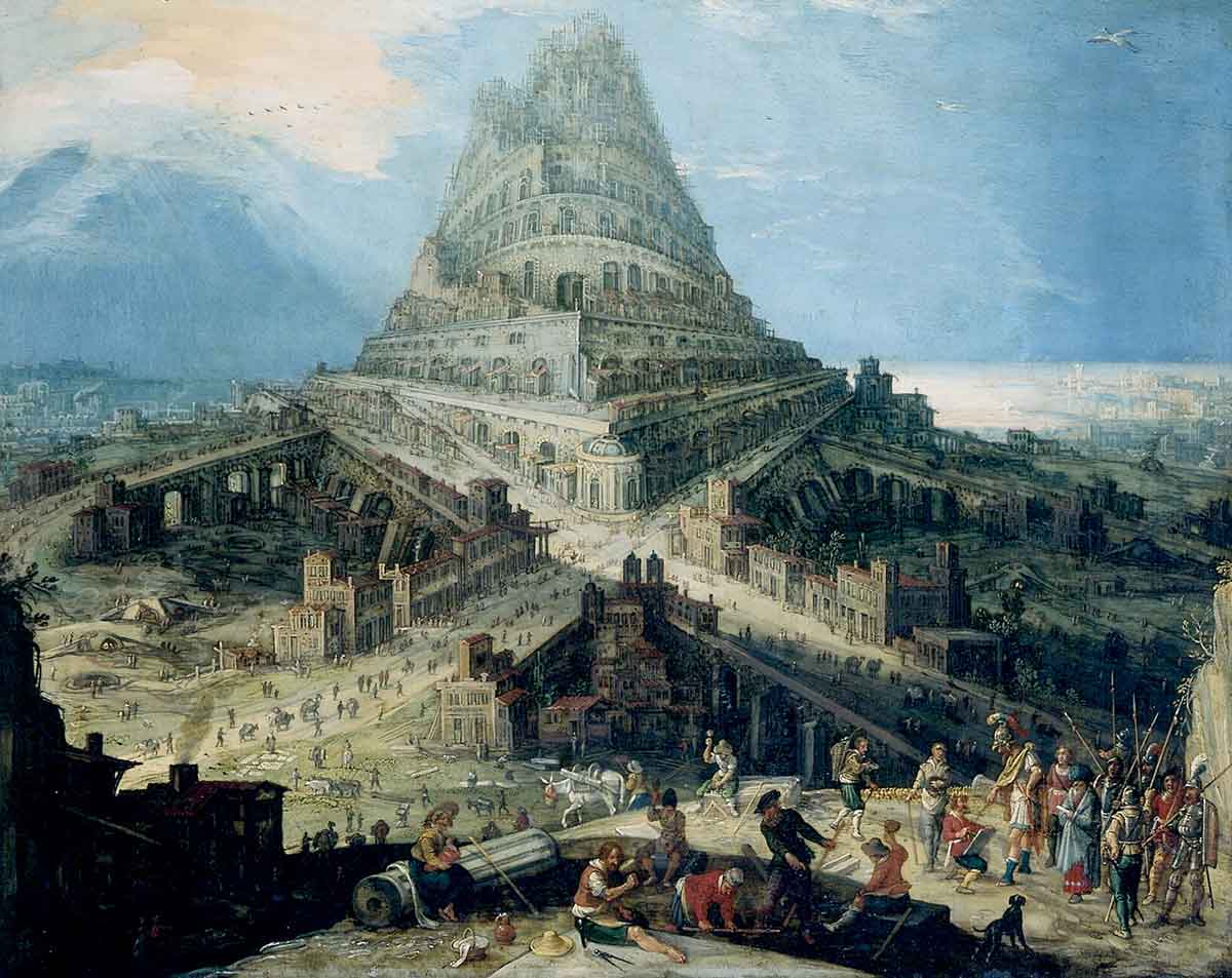 cleve construction tower babel painting
