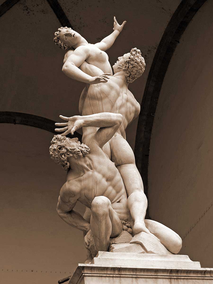 florence loggia lanzi rape sabine woman sculpture